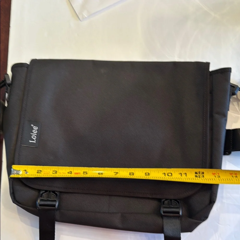 Loiee New No tag Black Laptop Bag with Adjustable Strap and Sleek Design